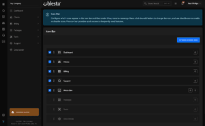 Blesta Admin Area modifying icons