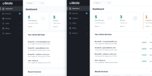 Blesta New Client Area Dashboard
