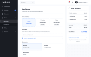 Blesta v6 new checkout experience