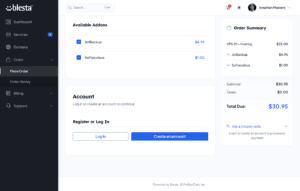 Blesta v6 New Client Area Order
