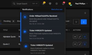 Blesta v6 Admin Notifications