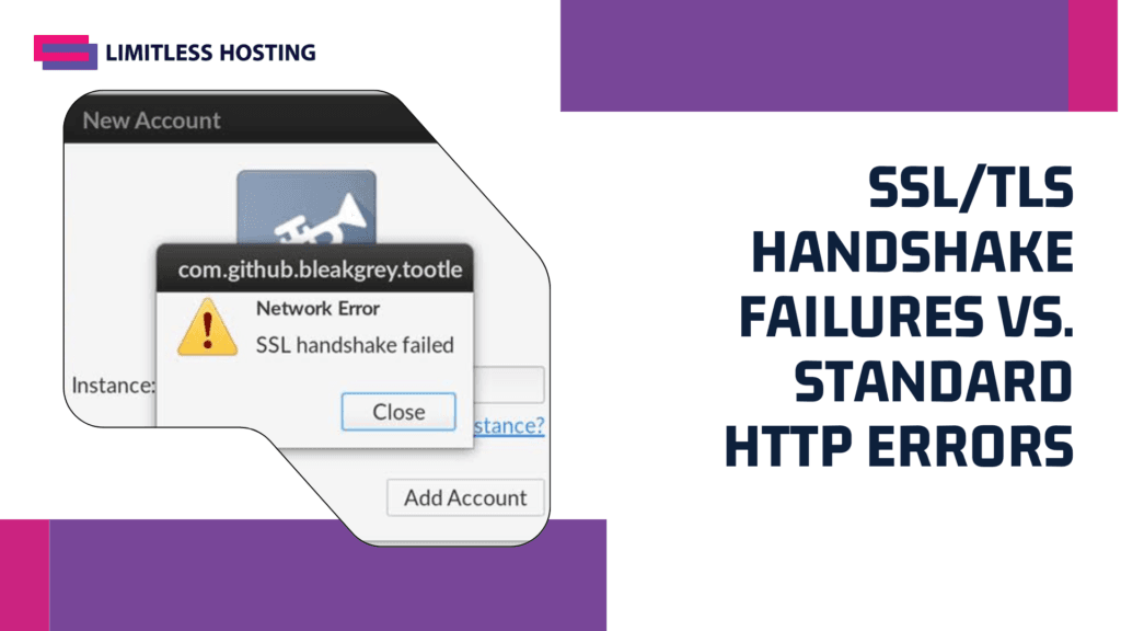 SSLTLS Handshake Failures vs. Standard HTTP Errors
