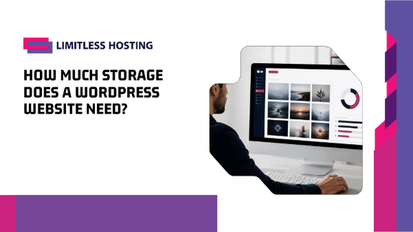 How much storage does a WordPress website need