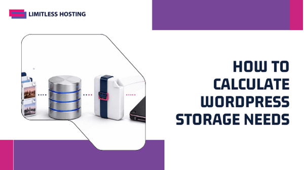 WordPress storage includes media files, databases, and backups